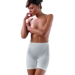Control Body Body Shaper MidThigh Seamless Women White Shapewear